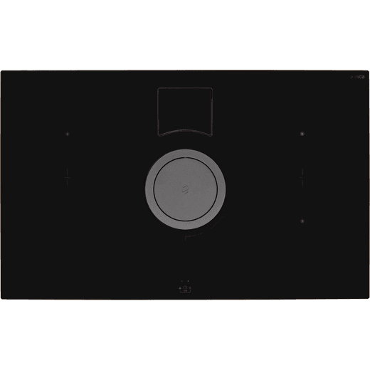 Elica NT-SWITCH BG RC 83cm Venting Induction Hob - Black - For Recirculating Ventilation - Front shot